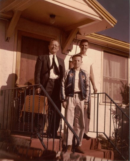 Dad, brother dean and I around 1952, Colorado